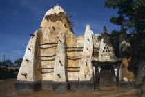 Exterior of thirteenth century mosque.Oldest mosque in Ghana