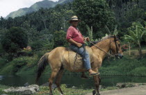 Marquesas. Taipivai  Nuku Hiva.  Horserider.