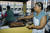 Willemstad.  Female cook.