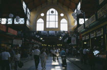 Shoppers in hall of Central Market.