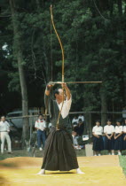 Archery or Kyudo at Kaseda Samurai Festival.