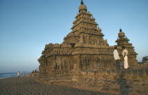 Shore temples in evening light.Mahabalipuram
