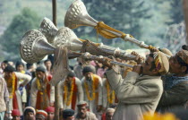 Musicians at Dussehra Festival celebrating the triumph of Lord Rama over the demon king Ravana.Hindu