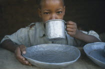 Kititimo Centre.  Breakfast at school for street  children.Center