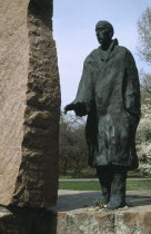 Memorial to Raoul Wallenberg who rescued many Hungarian Jews during World War II.