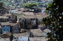 Rooftops of shanty town. Brasil slum favella Brazil