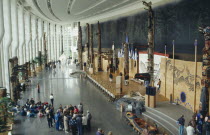 Museum of Civilisations interior with visitors.