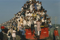 Overloaded Pilgrim train.
