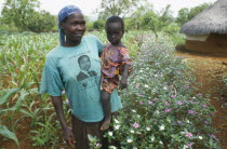 Single mother Pauline Rerimoi who farms her own shamba and built a dam and weir for the local community who previously walked for four hours to get water.