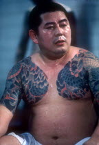 Tatooed Yakuza or Gangster