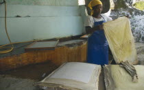 PAMET paper making project  fair trade goods  where everything from newspapers to elephant dung is recycled