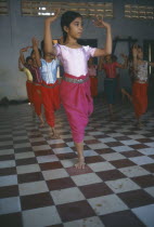 Ballet students at the Royal University of Fine Arts