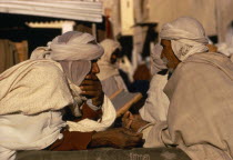 Berber traders bargaining.