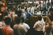 La Bourse de Paris.  Interior with traders. Le Matif