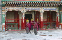 Tibetan Yellow Hat Buddhists  Monastery of Lamas