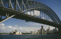 View through Harbour Bridge toward the Opera House