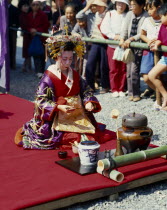 Women in court costume of top courtesan