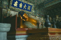 Sleeping Buddha of Western Hills. Peking