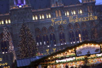 The Rathaus Christmas Market.AdventChristkindlesmarktYuletideTravelHolidaysFairy Light
