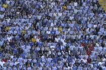 Brighton and Hove Albion fans at the Millennium stadium Cardiff.