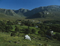 View over The Poisoned Glen with the Derryveagh Mountains in the backgroundEire Republic Ireland
