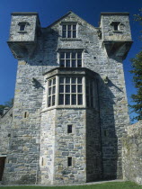 Donegal Castle. View of the restored norman Tower House originally dating from the 15th centuryEire Republic Ireland