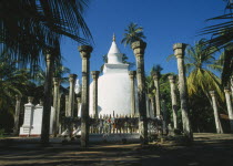 Ambasthala Dagoba.  Marks place where King  Devanampiya met Mahinda and converted to Buddhism. Ancient site where Buddhism originated in Sri Lanka.