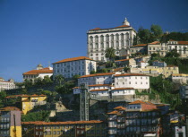 View over Ribeira District and Bishops PalacePorto