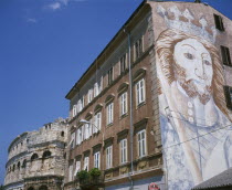 Fresco on the road to the AmphitheatrePola