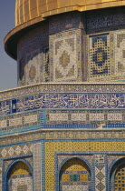 Temple Mount. Detail of The Dome on the Rock in the old city.