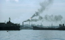 Oil refinery and pollution in the harbourCasablancaCasablanca
