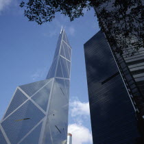 Bank of China  modern glass skyscraper