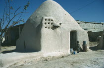 Recently built traditional mud beehive house
