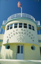 Art Deco Beach Patrol Headquarters exterior.