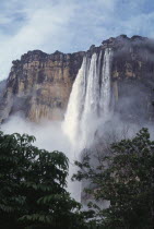 Angel Falls the worlds highest waterfalls.Salto Angel