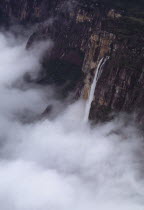 Angel Falls the worlds highest waterfalls.Salto Angel