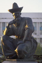 Statue of a Kazakh hero.