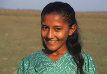 A smiling Llanera girl.