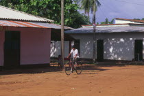 Llanero man on bicycle  Orocue