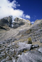 Sierra Nevada de Cocuy  Mountain with snow on peak.