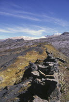 Southern entrance to Sierra Nevada de Cocuy  with muleteer.