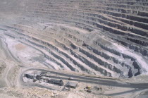 Copper Mine  detail of the industrial landscape.