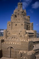 St Peter Port. Ornamental Sand Castle Display.