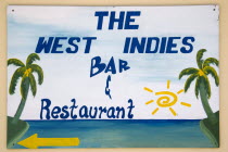 Restaurant sign in Clifton