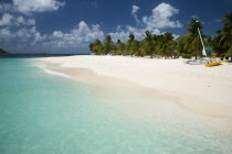 The beach at Palm Island Resort