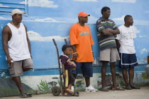 Group of spectators at the Easterval Easter Carnival in Clifton