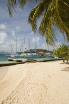 Clifton Harbour moorings and beach outside the Anchorage Yacht Club