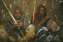 Local women making clothing.