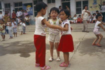 Children at Xianzhi Kindergarten for three to five year olds.