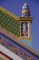 Colourful Hindu Temple detail